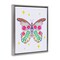 Stupell Industries Free Spirit Floral Butterfly Framed Floater Canvas Wall Art Design by Aralma